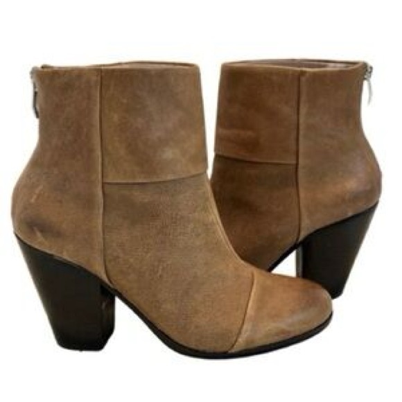 Vince Camuto Hadley Distressed Leather Tan Boots - Picture 1 of 5